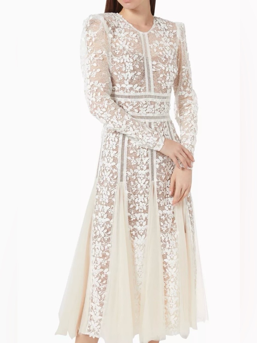 Bronx And Banco Megan Bridal Midi Dress Size M US 6 - Picture 6 of 16